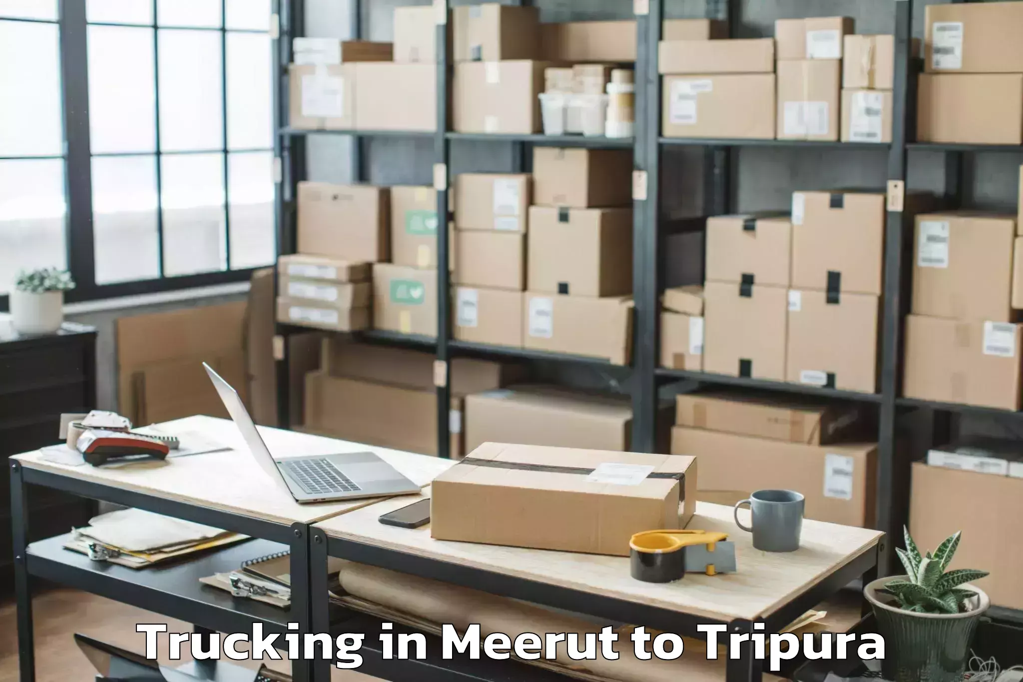 Get Meerut to Belonia Trucking